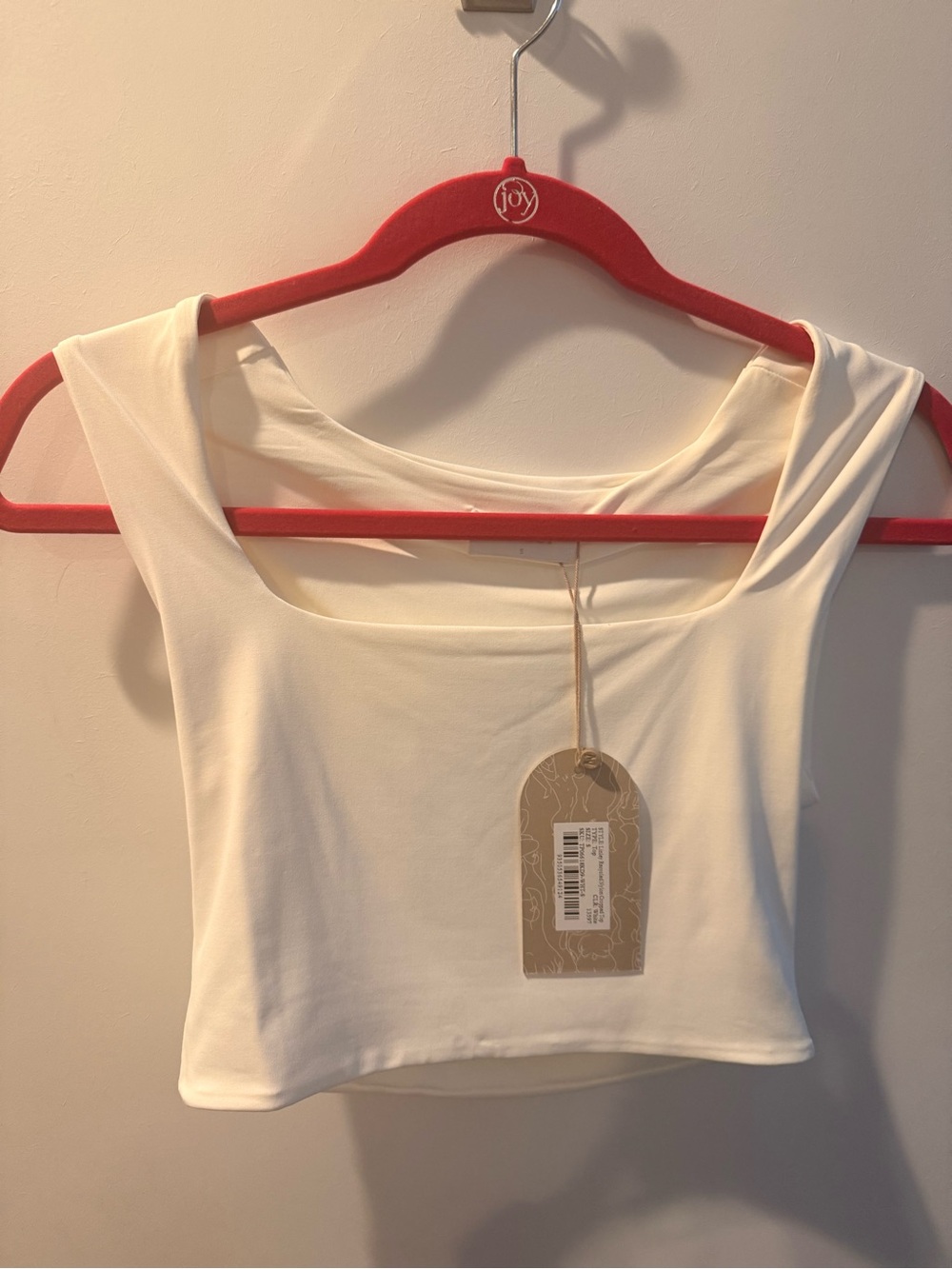 Women’s White Square Neck Crop Top
